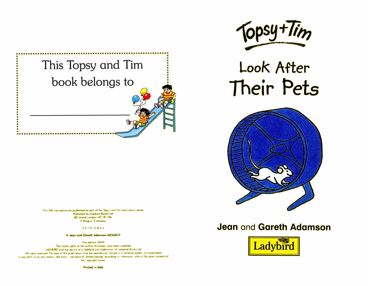 Ladybird – Topsy Tim Books – Look After Their Pets,喵屋绘本