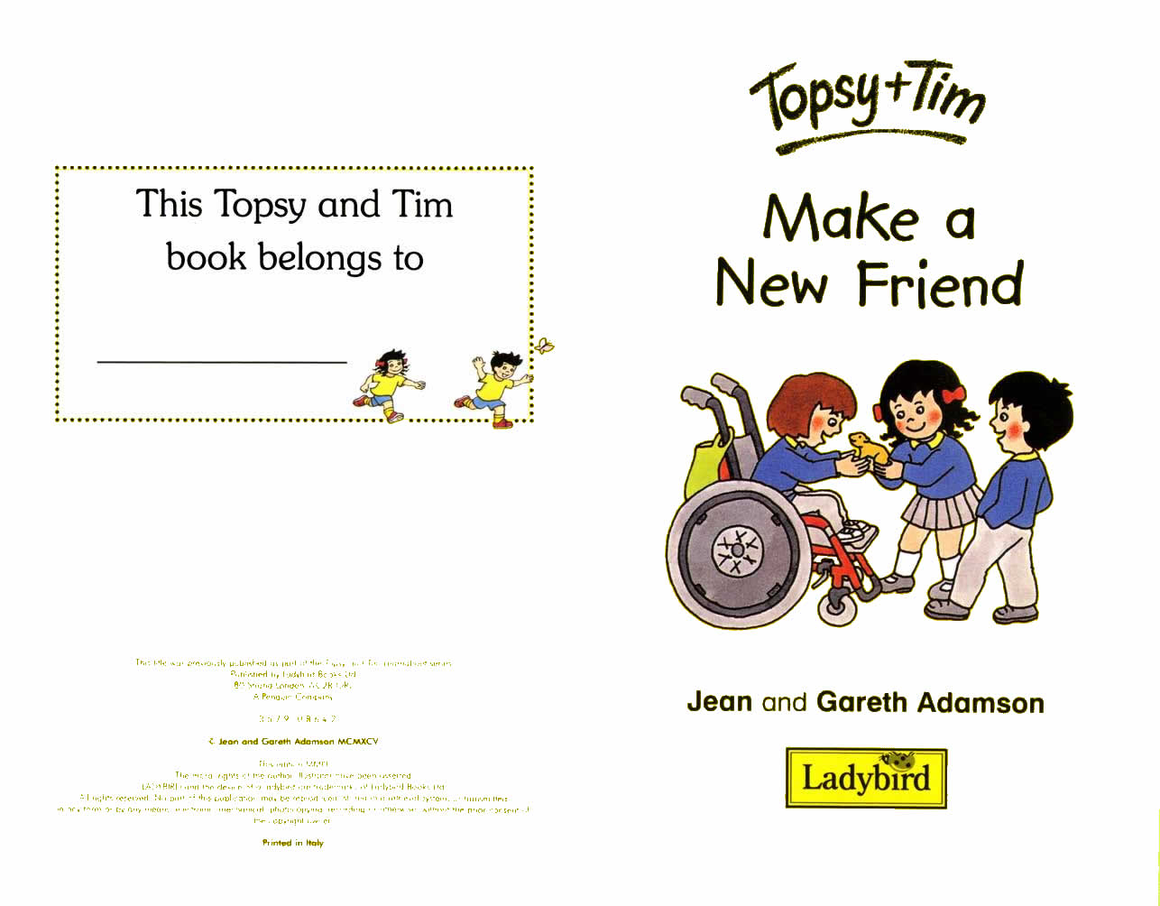 Ladybird – Topsy Tim Books – Make A New Friend,喵屋绘本